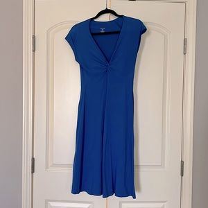 Patagonia blue v-neck midi-length dress/ cover-up